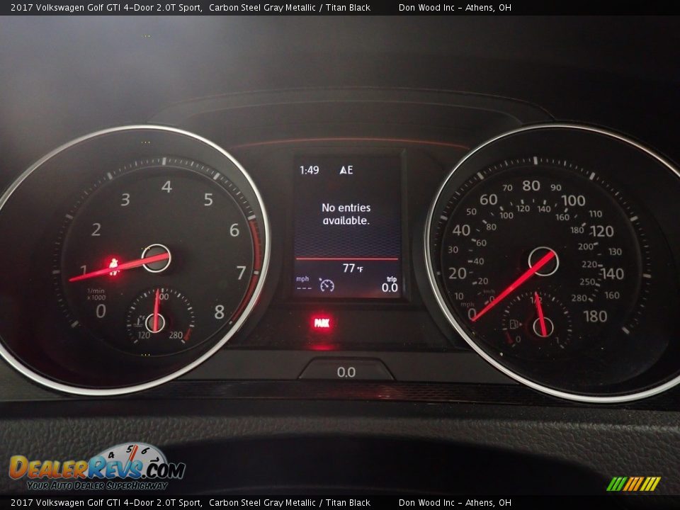 2017 Volkswagen Golf GTI 4-Door 2.0T Sport Carbon Steel Gray Metallic / Titan Black Photo #29