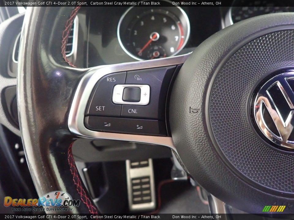 2017 Volkswagen Golf GTI 4-Door 2.0T Sport Carbon Steel Gray Metallic / Titan Black Photo #30