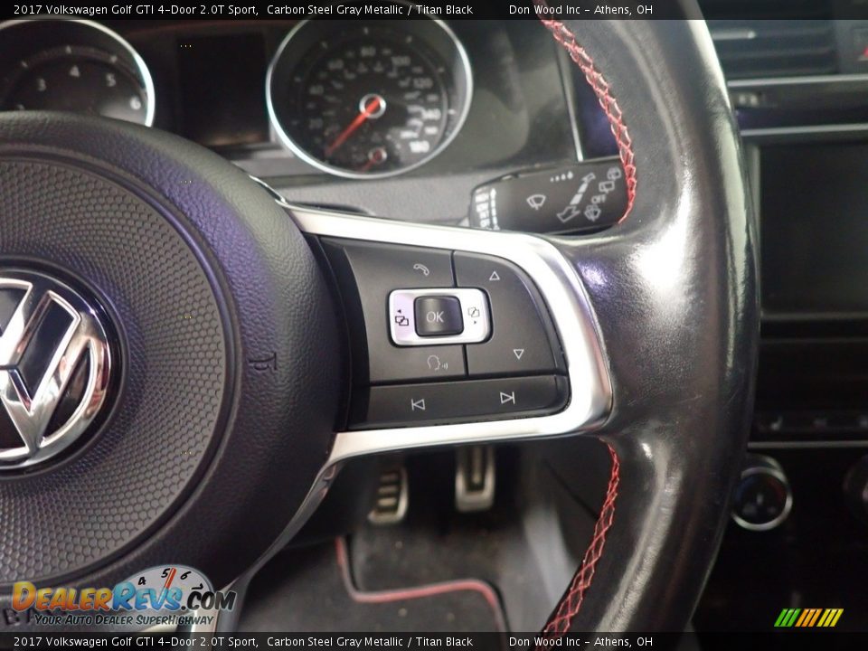 2017 Volkswagen Golf GTI 4-Door 2.0T Sport Carbon Steel Gray Metallic / Titan Black Photo #31