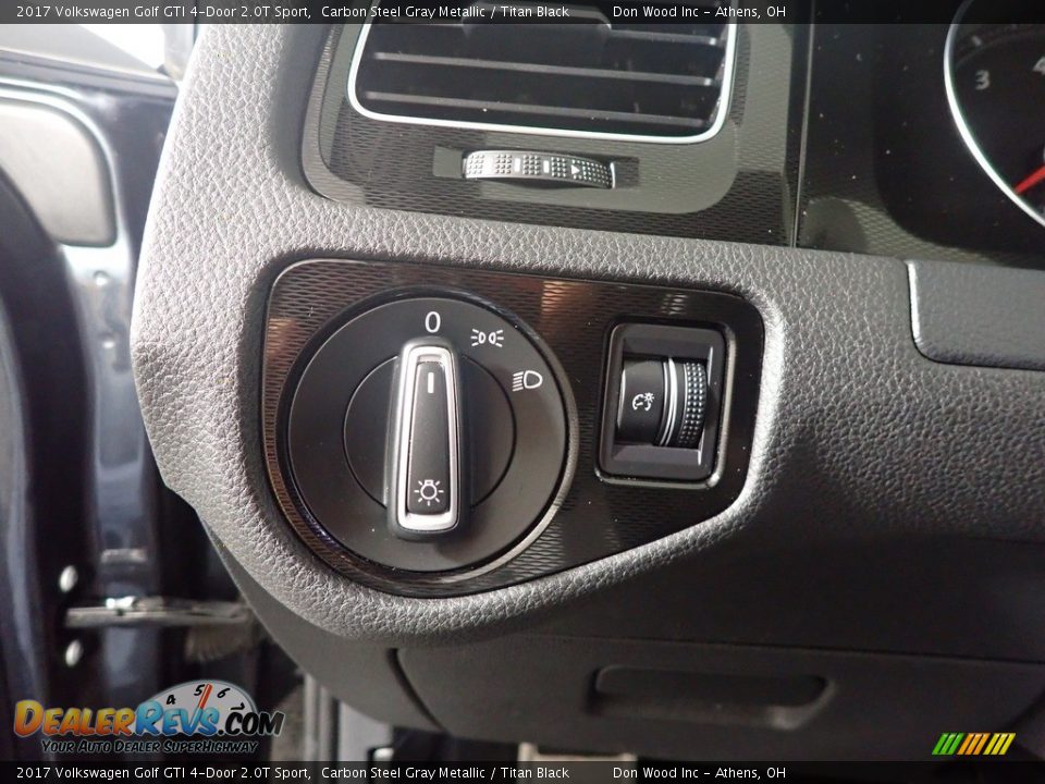 2017 Volkswagen Golf GTI 4-Door 2.0T Sport Carbon Steel Gray Metallic / Titan Black Photo #32