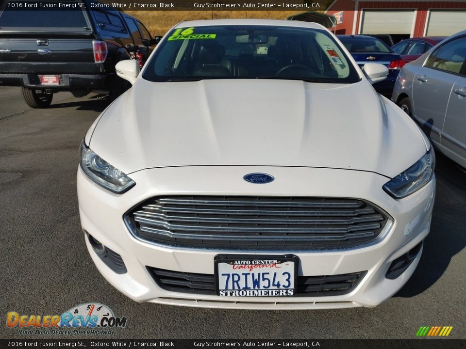 2016 Ford Fusion Energi SE Oxford White / Charcoal Black Photo #2