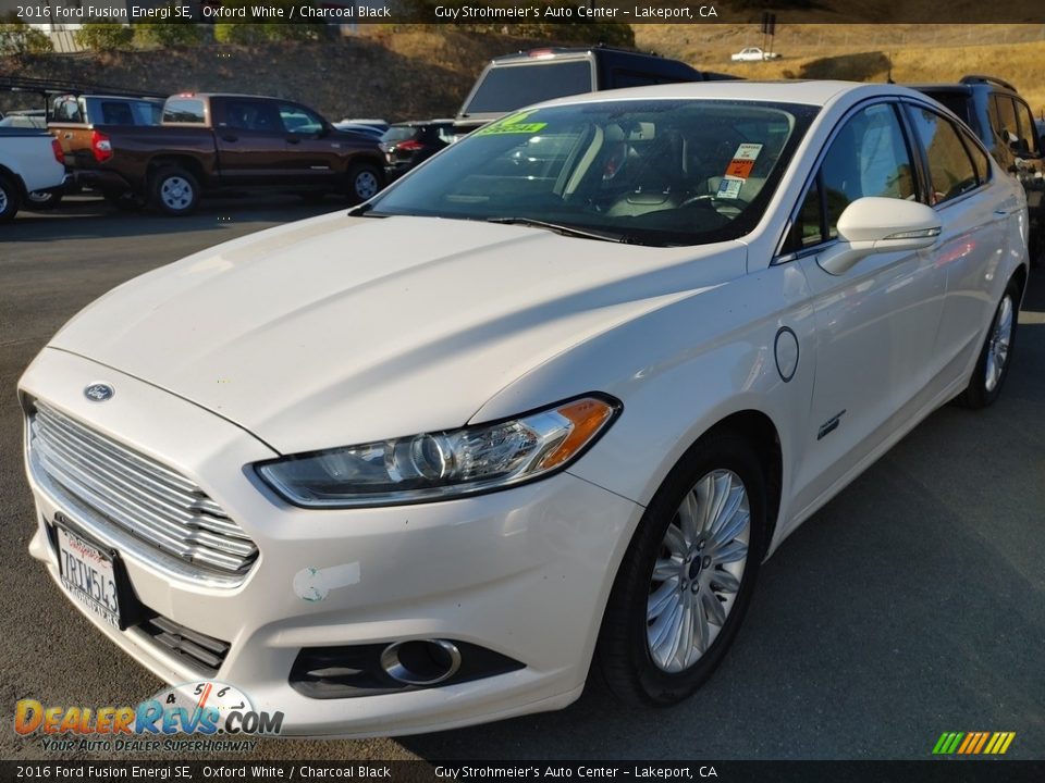 2016 Ford Fusion Energi SE Oxford White / Charcoal Black Photo #3