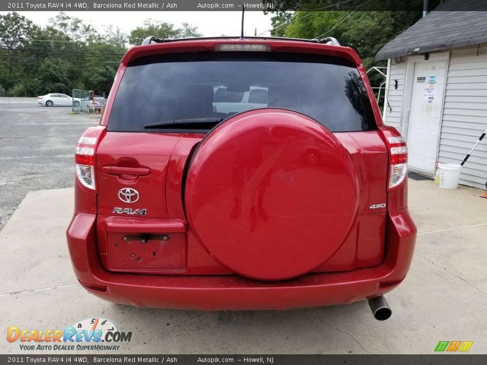 2011 Toyota RAV4 I4 4WD Barcelona Red Metallic / Ash Photo #4