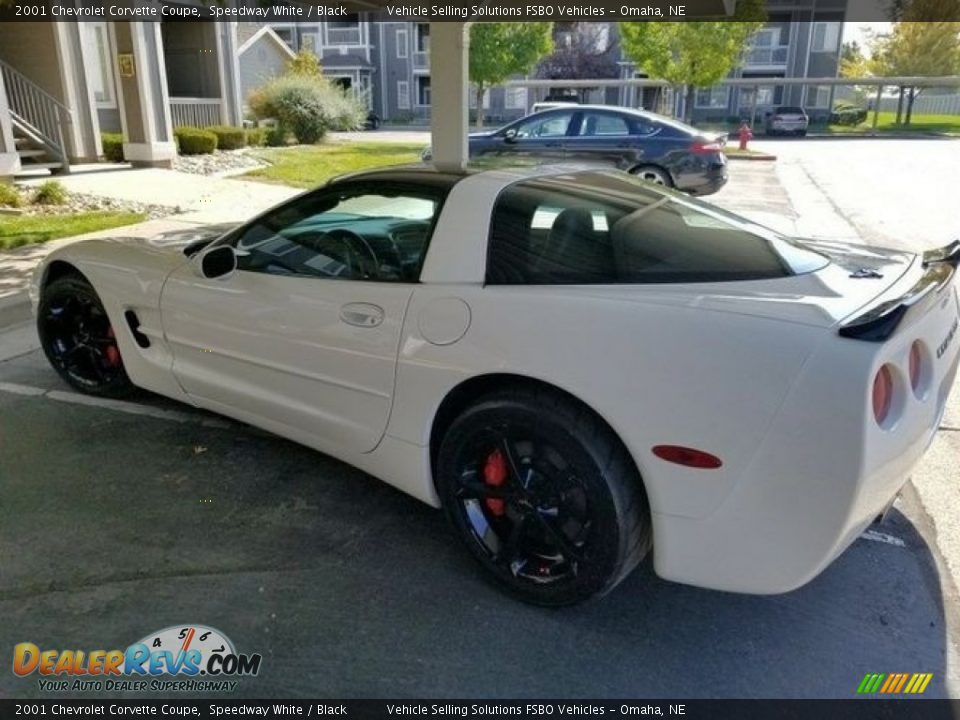 2001 Chevrolet Corvette Coupe Speedway White / Black Photo #1