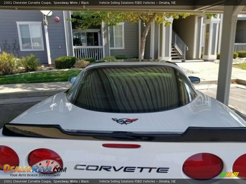 2001 Chevrolet Corvette Coupe Speedway White / Black Photo #6