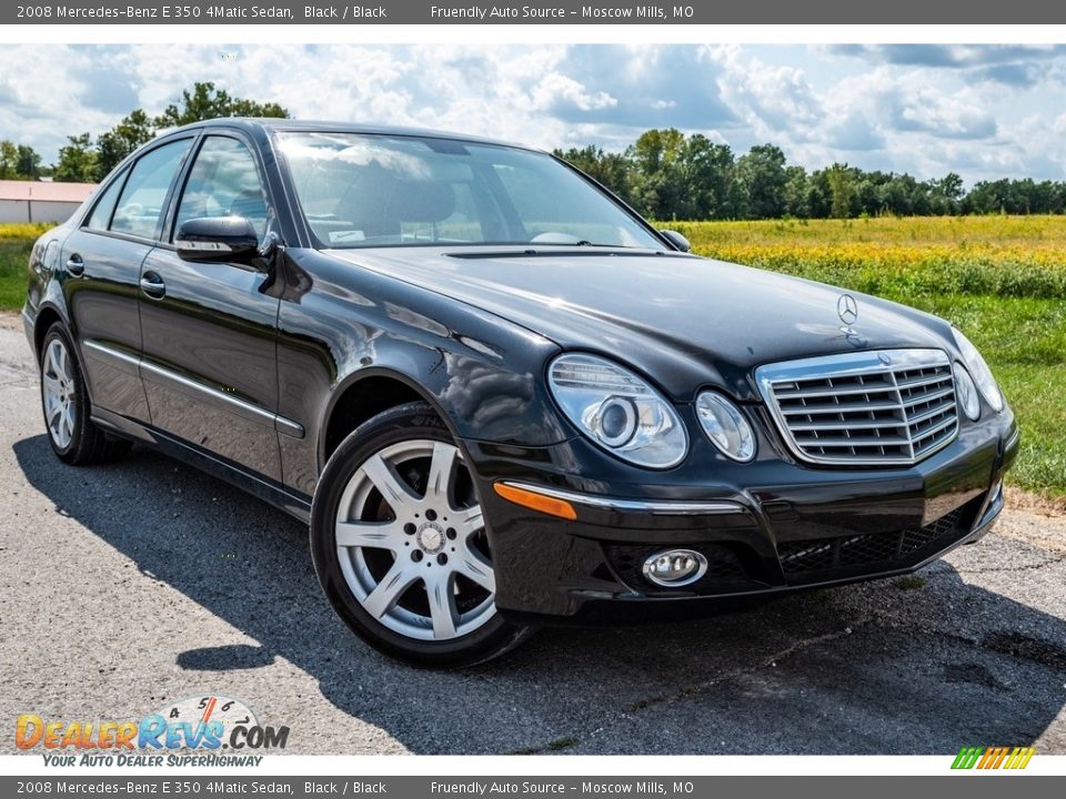 Front 3/4 View of 2008 Mercedes-Benz E 350 4Matic Sedan Photo #1