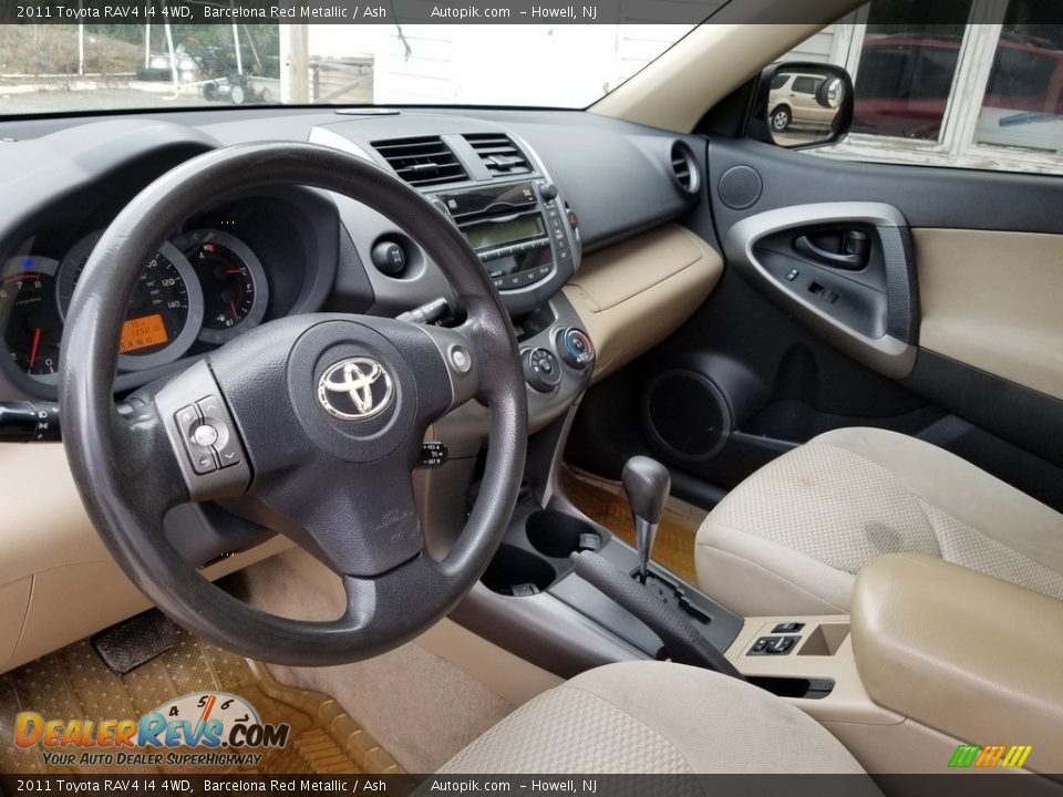 2011 Toyota RAV4 I4 4WD Barcelona Red Metallic / Ash Photo #14