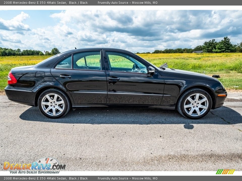 2008 Mercedes-Benz E 350 4Matic Sedan Black / Black Photo #3