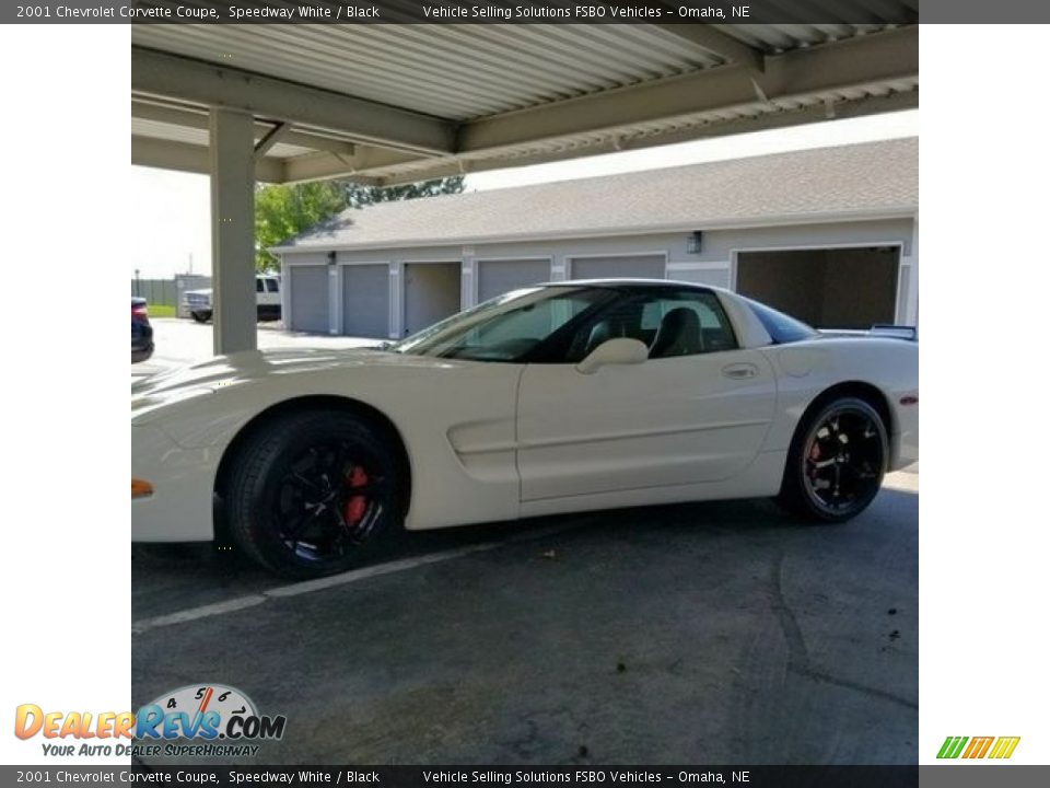 2001 Chevrolet Corvette Coupe Speedway White / Black Photo #9