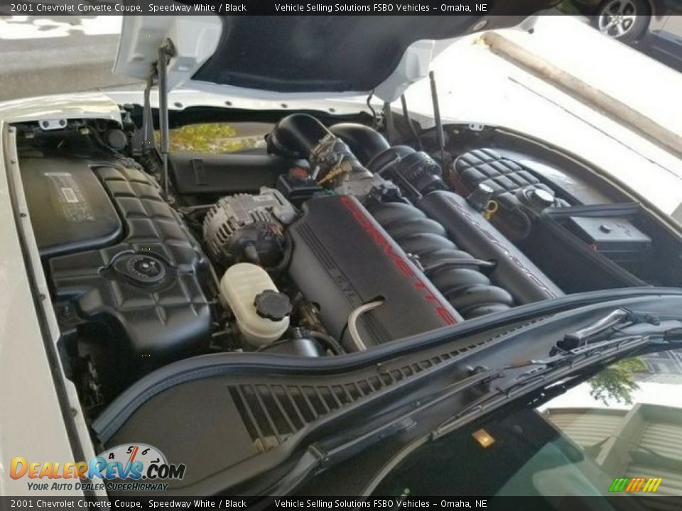 2001 Chevrolet Corvette Coupe Speedway White / Black Photo #10