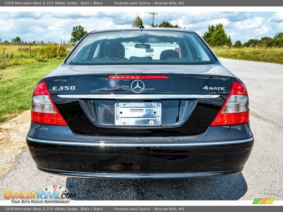 2008 Mercedes-Benz E 350 4Matic Sedan Black / Black Photo #5