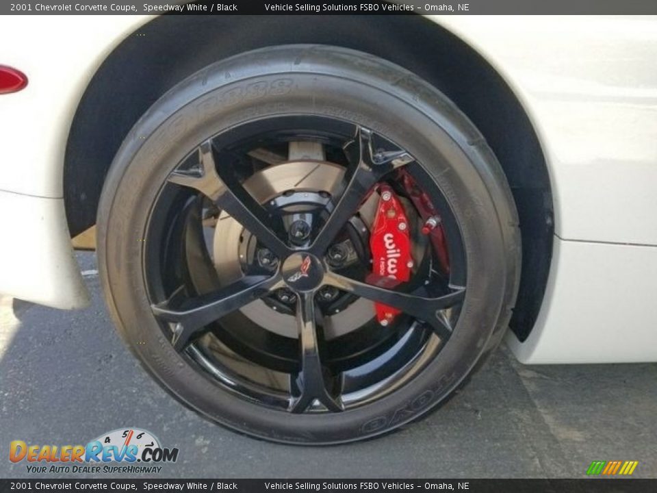 2001 Chevrolet Corvette Coupe Speedway White / Black Photo #13