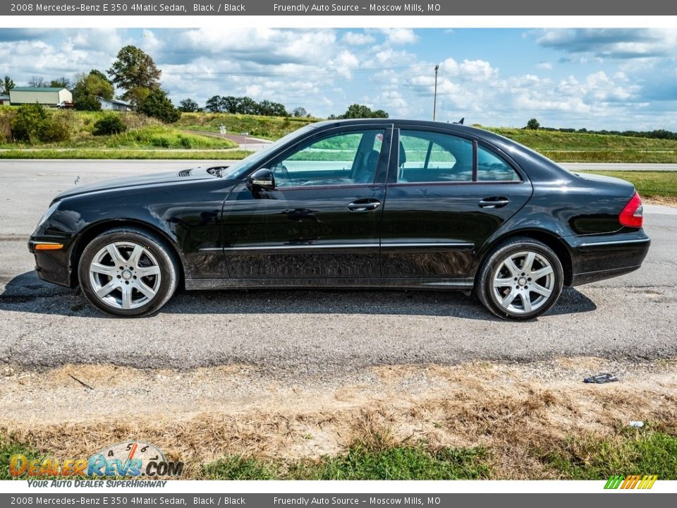 2008 Mercedes-Benz E 350 4Matic Sedan Black / Black Photo #7