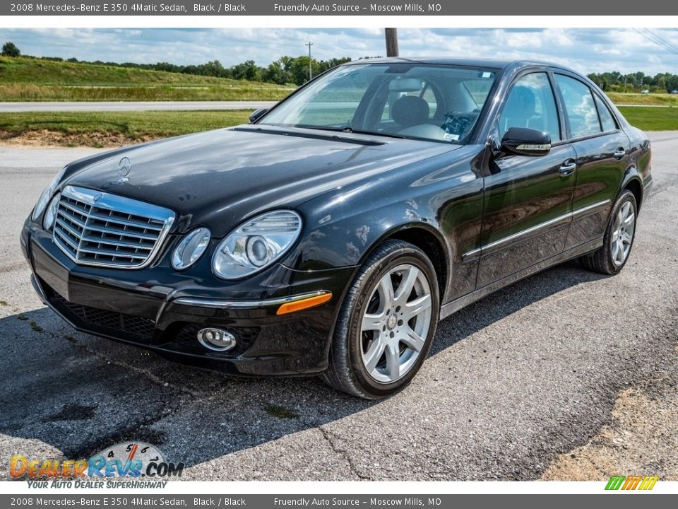 2008 Mercedes-Benz E 350 4Matic Sedan Black / Black Photo #8