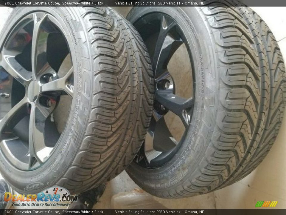 2001 Chevrolet Corvette Coupe Speedway White / Black Photo #15