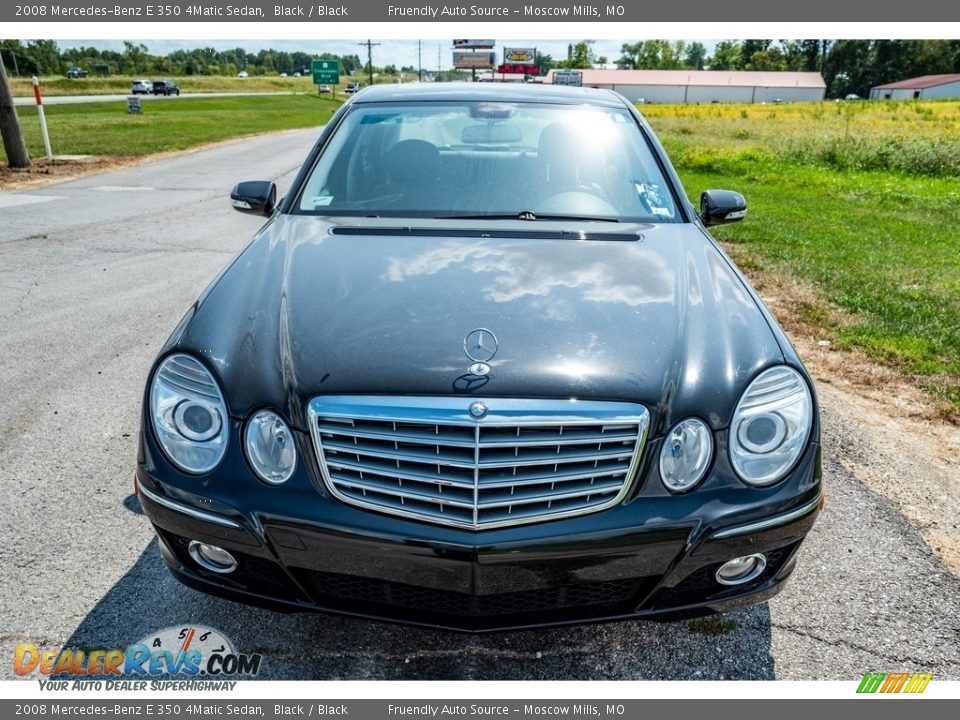 2008 Mercedes-Benz E 350 4Matic Sedan Black / Black Photo #9