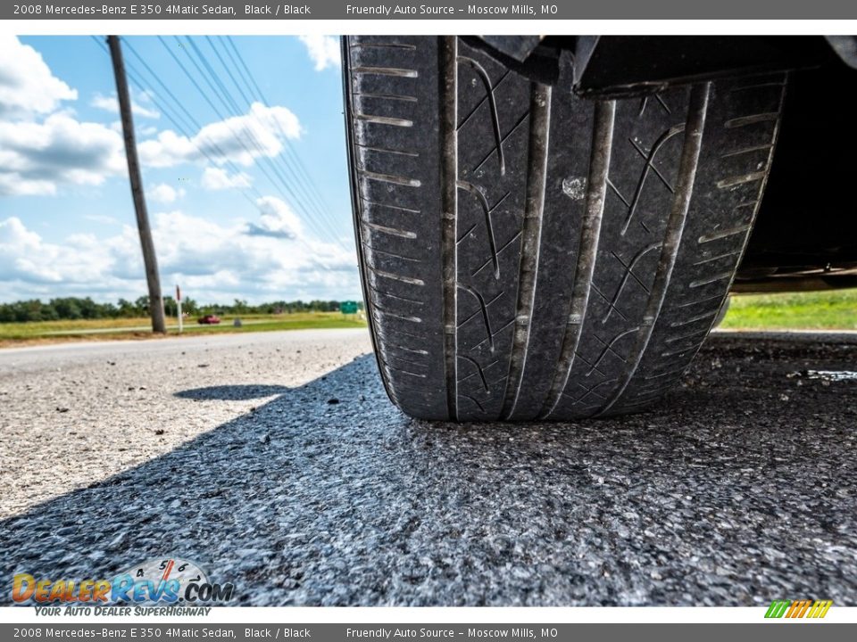 2008 Mercedes-Benz E 350 4Matic Sedan Black / Black Photo #11