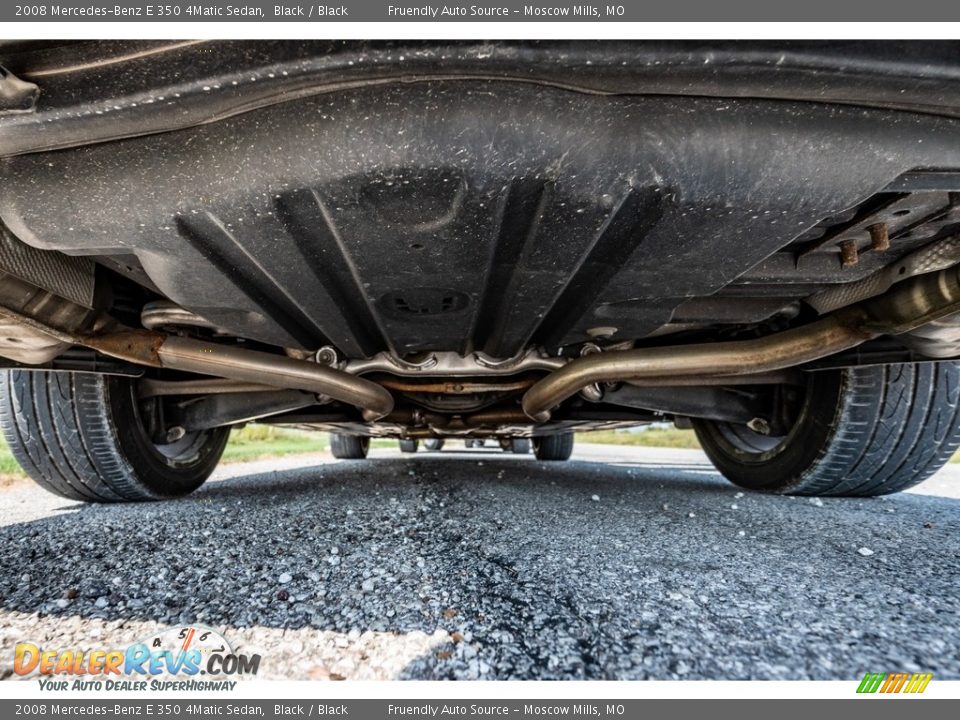 2008 Mercedes-Benz E 350 4Matic Sedan Black / Black Photo #13