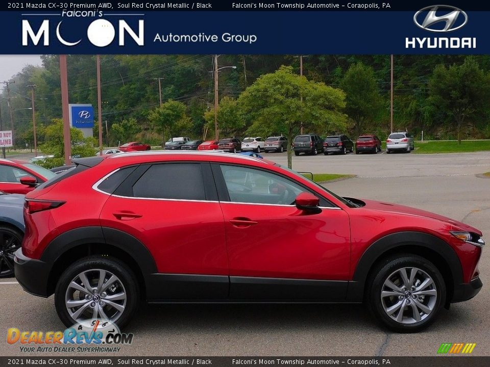 2021 Mazda CX-30 Premium AWD Soul Red Crystal Metallic / Black Photo #1