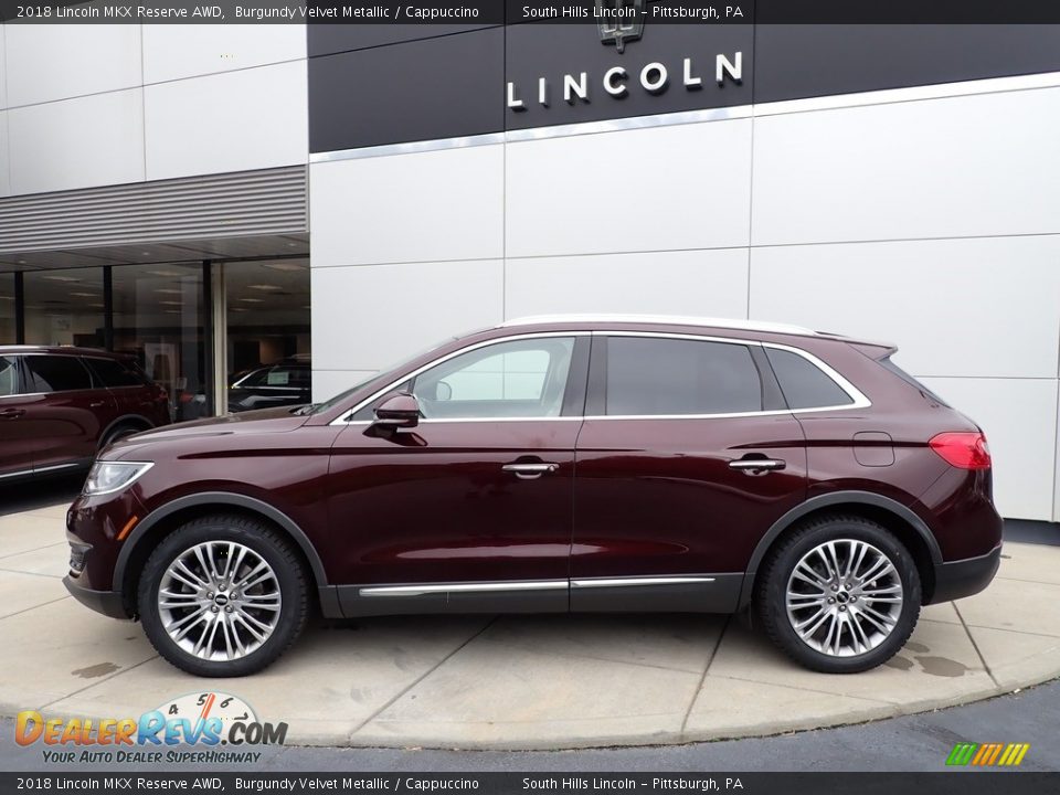 2018 Lincoln MKX Reserve AWD Burgundy Velvet Metallic / Cappuccino Photo #2