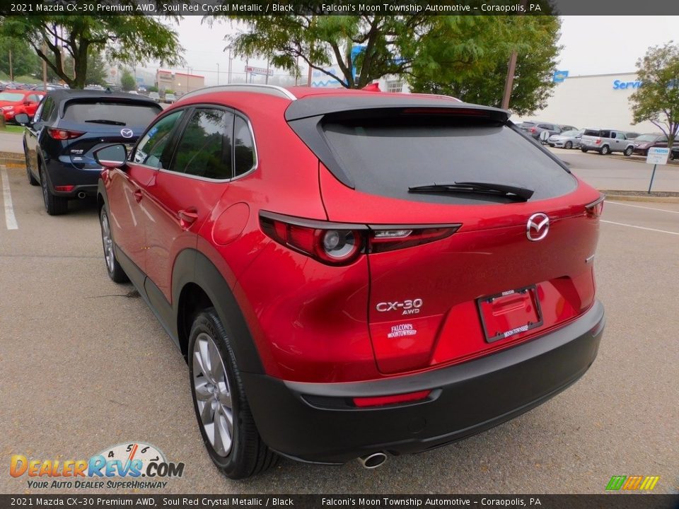 2021 Mazda CX-30 Premium AWD Soul Red Crystal Metallic / Black Photo #5