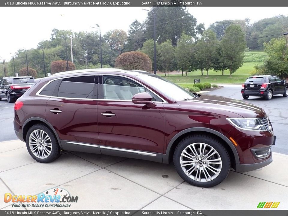 2018 Lincoln MKX Reserve AWD Burgundy Velvet Metallic / Cappuccino Photo #7