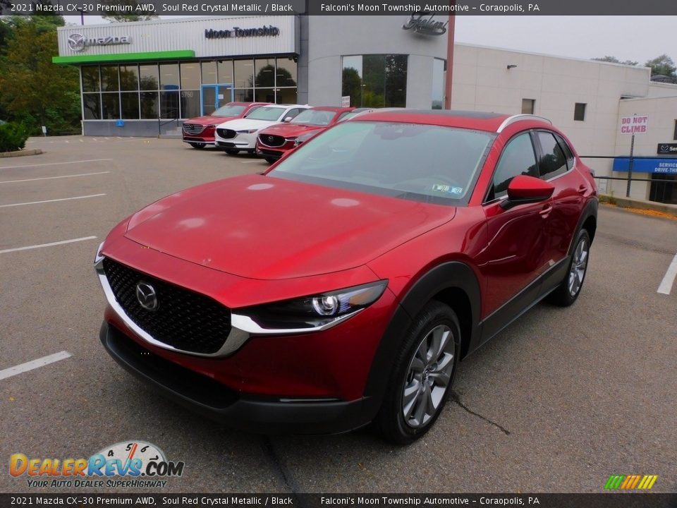 2021 Mazda CX-30 Premium AWD Soul Red Crystal Metallic / Black Photo #7