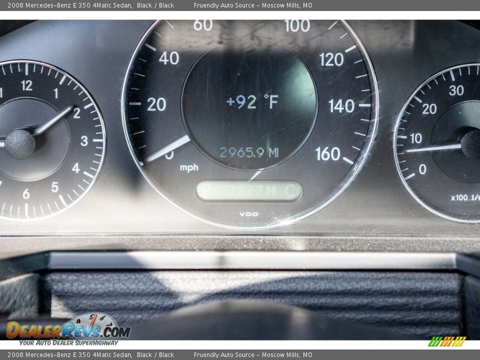 2008 Mercedes-Benz E 350 4Matic Sedan Black / Black Photo #36