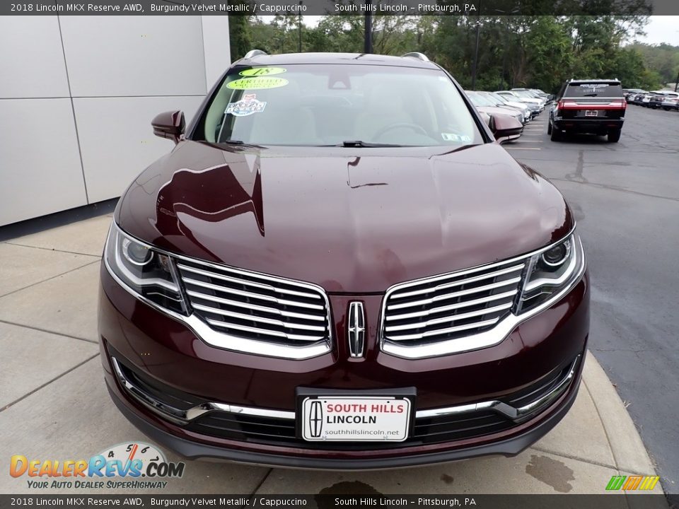 2018 Lincoln MKX Reserve AWD Burgundy Velvet Metallic / Cappuccino Photo #9