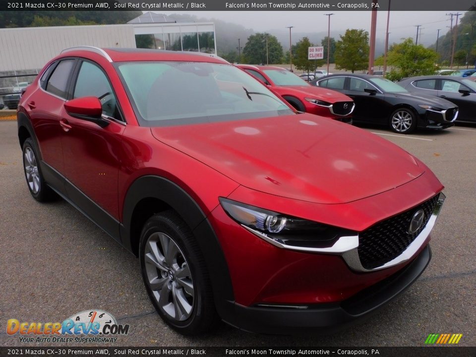 2021 Mazda CX-30 Premium AWD Soul Red Crystal Metallic / Black Photo #9