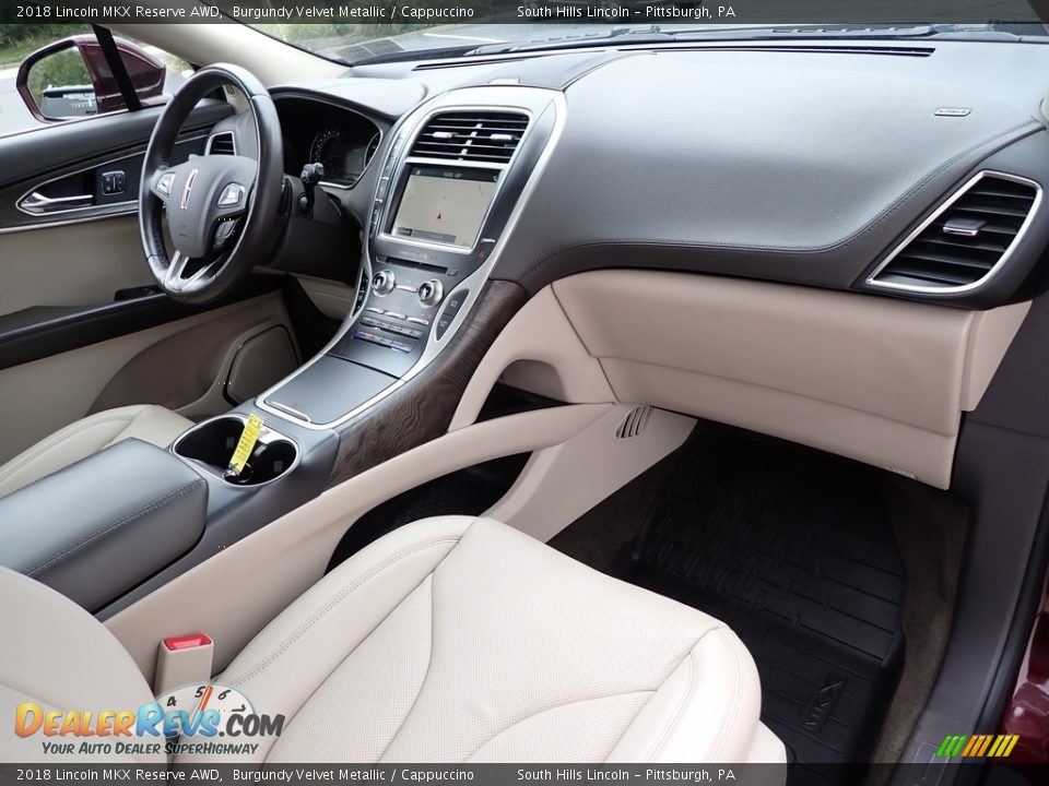 2018 Lincoln MKX Reserve AWD Burgundy Velvet Metallic / Cappuccino Photo #12