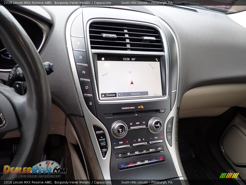 2018 Lincoln MKX Reserve AWD Burgundy Velvet Metallic / Cappuccino Photo #22