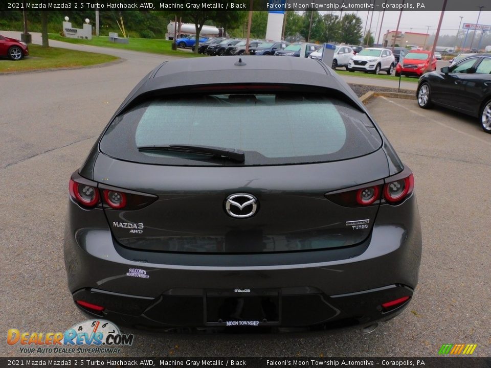 2021 Mazda Mazda3 2.5 Turbo Hatchback AWD Machine Gray Metallic / Black Photo #3