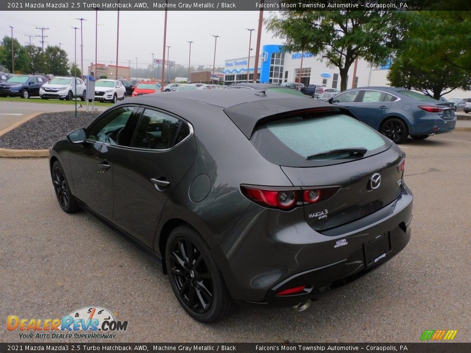 2021 Mazda Mazda3 2.5 Turbo Hatchback AWD Machine Gray Metallic / Black Photo #4