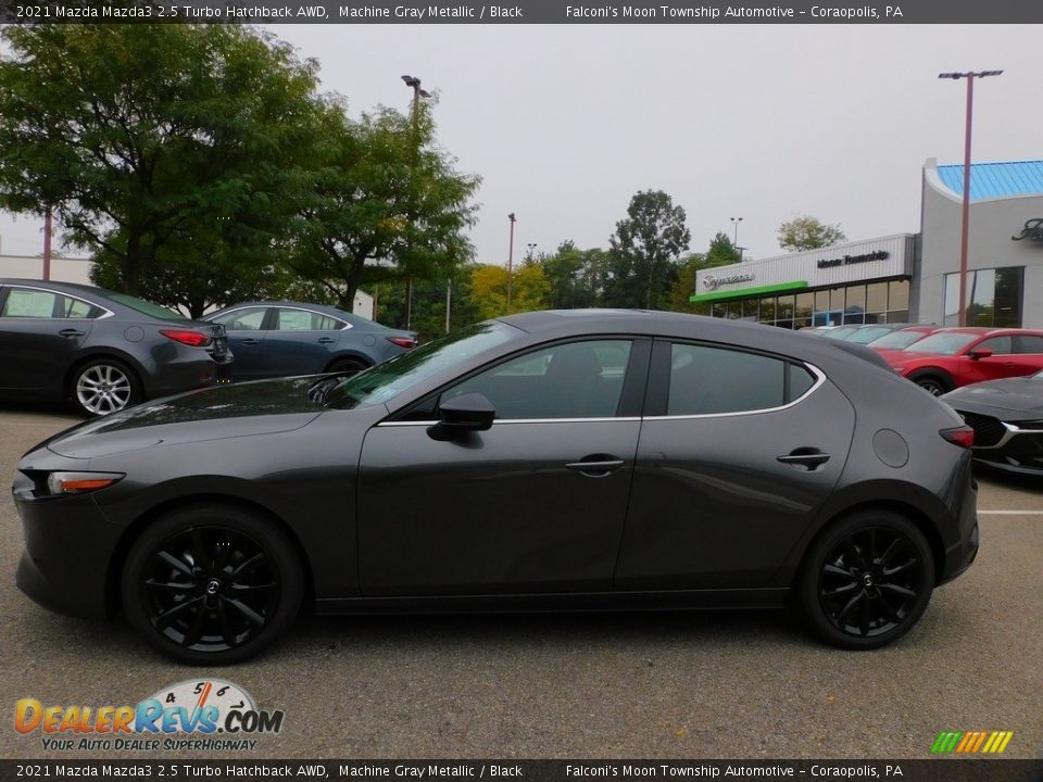 2021 Mazda Mazda3 2.5 Turbo Hatchback AWD Machine Gray Metallic / Black Photo #5