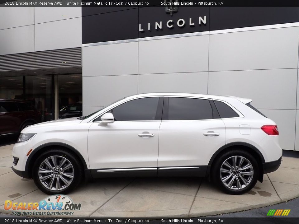 White Platinum Metallic Tri-Coat 2018 Lincoln MKX Reserve AWD Photo #2