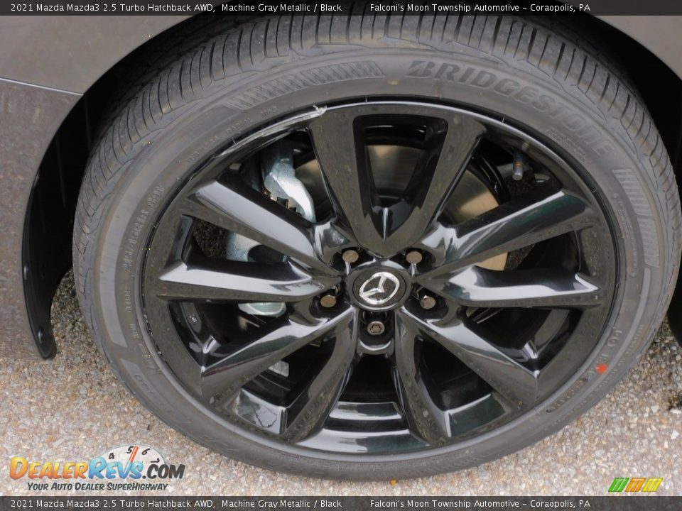 2021 Mazda Mazda3 2.5 Turbo Hatchback AWD Machine Gray Metallic / Black Photo #9