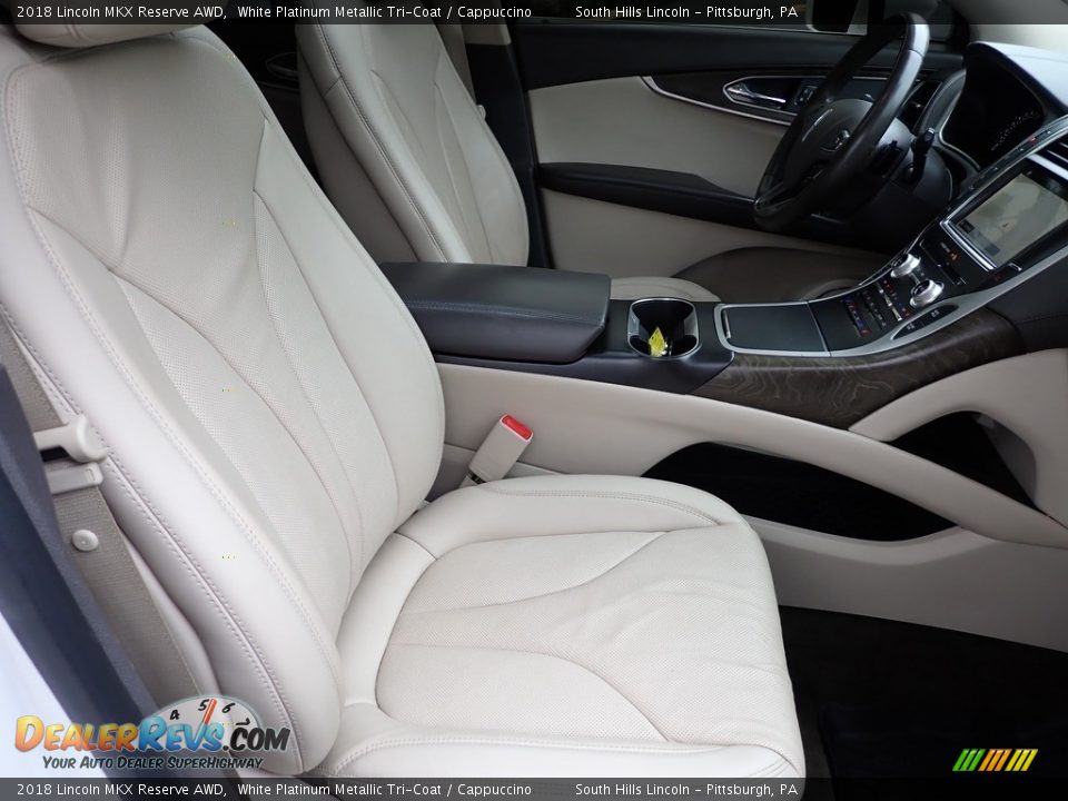 2018 Lincoln MKX Reserve AWD White Platinum Metallic Tri-Coat / Cappuccino Photo #11