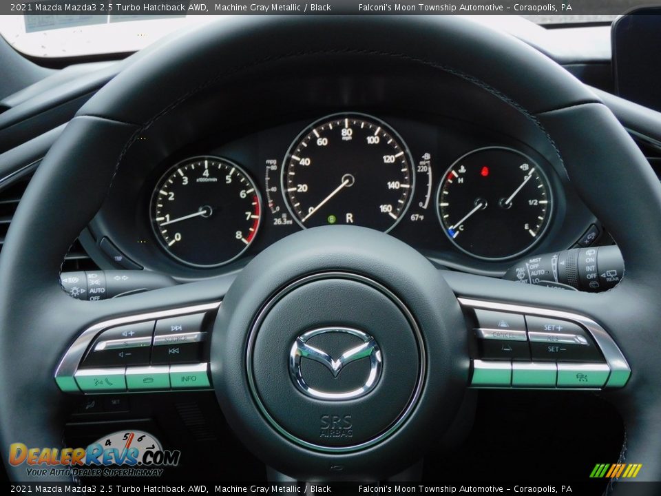 2021 Mazda Mazda3 2.5 Turbo Hatchback AWD Machine Gray Metallic / Black Photo #19