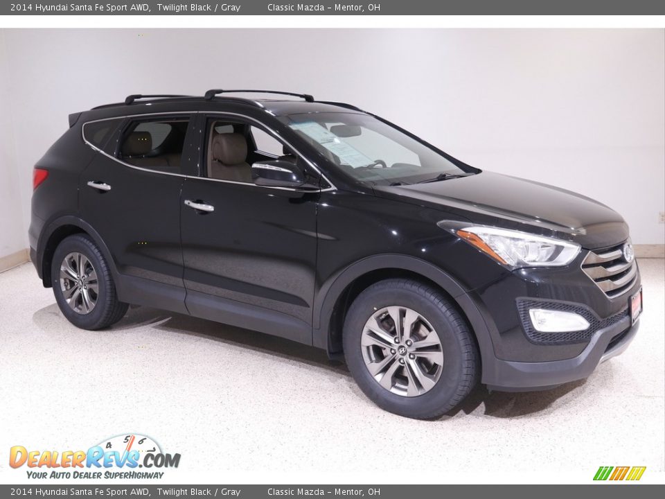2014 Hyundai Santa Fe Sport AWD Twilight Black / Gray Photo #1