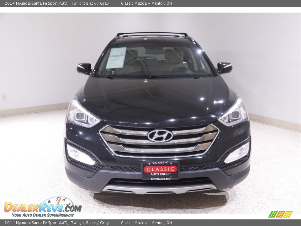 2014 Hyundai Santa Fe Sport AWD Twilight Black / Gray Photo #2