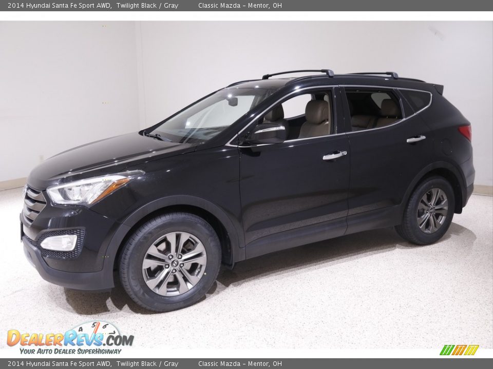 2014 Hyundai Santa Fe Sport AWD Twilight Black / Gray Photo #3