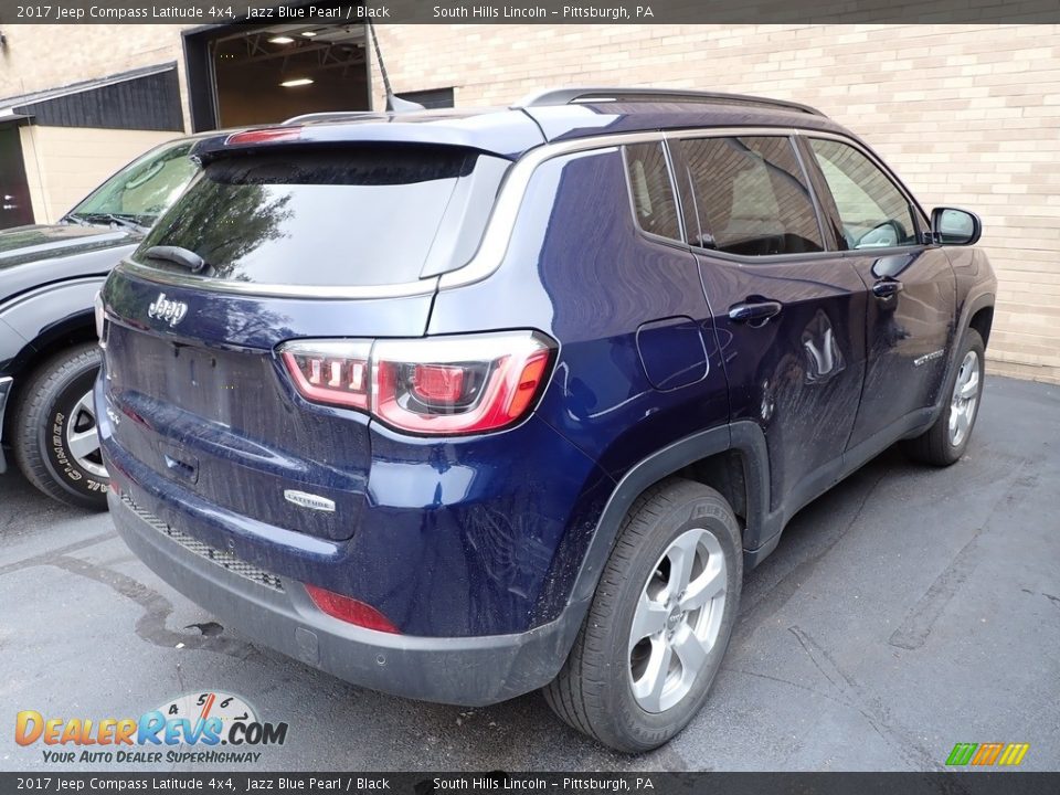 2017 Jeep Compass Latitude 4x4 Jazz Blue Pearl / Black Photo #4