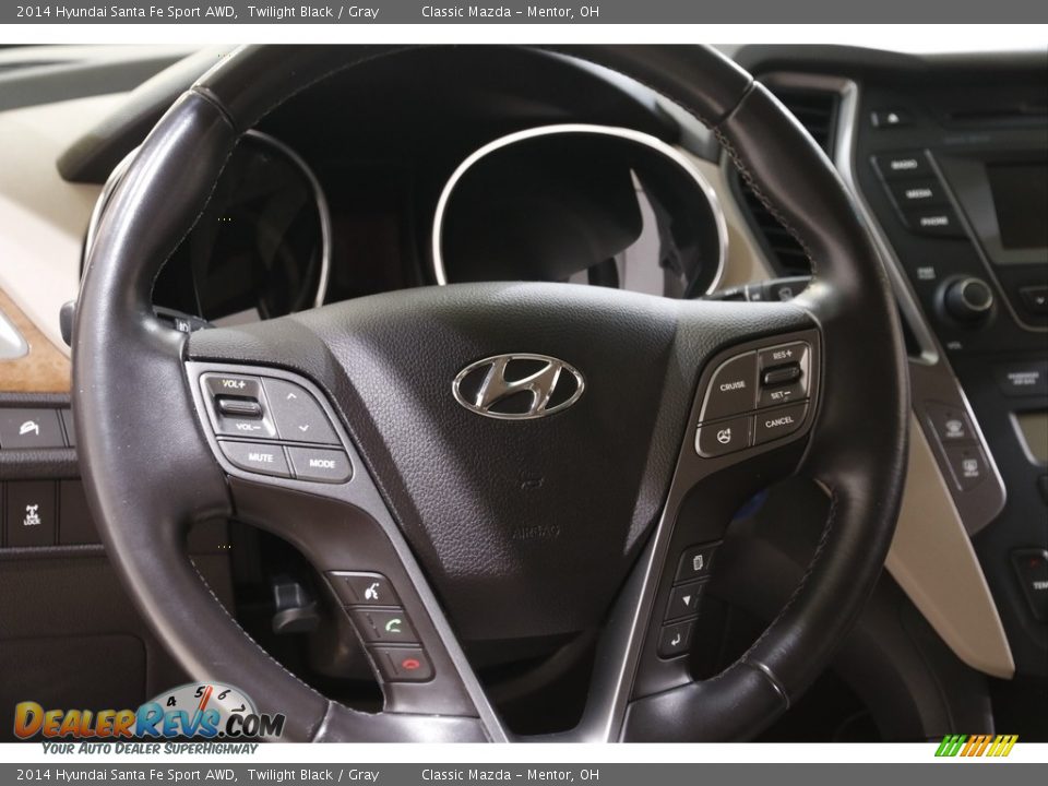 2014 Hyundai Santa Fe Sport AWD Twilight Black / Gray Photo #7