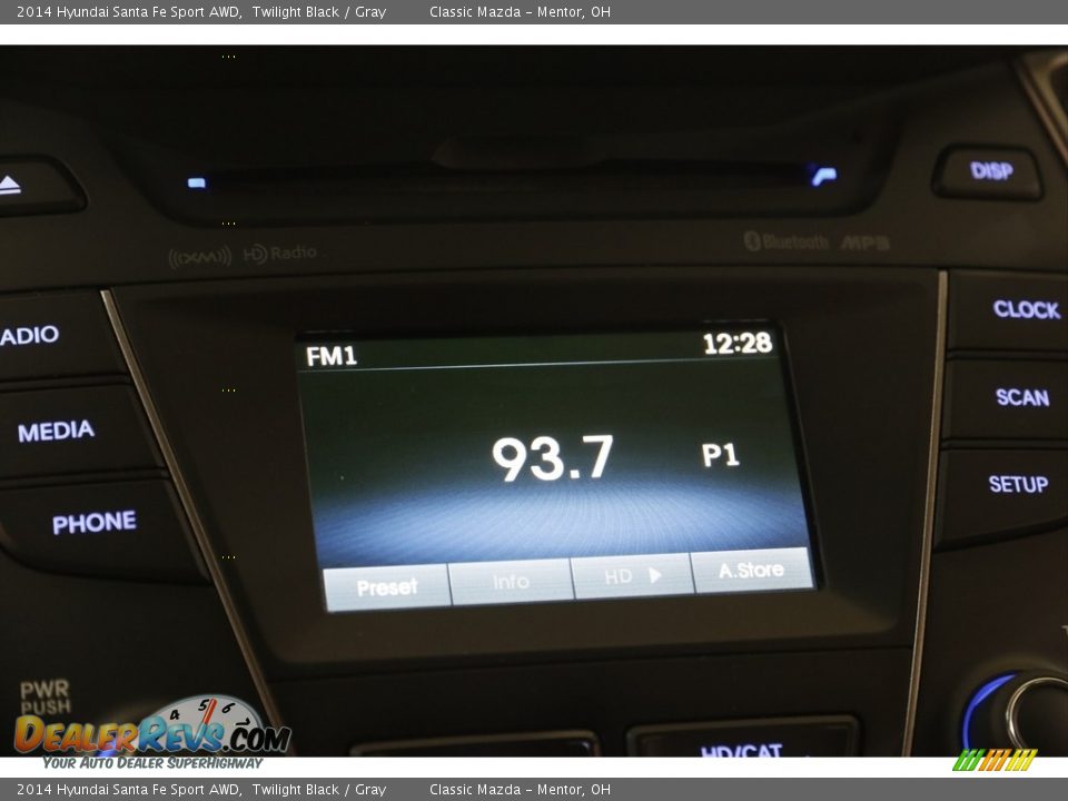 2014 Hyundai Santa Fe Sport AWD Twilight Black / Gray Photo #10