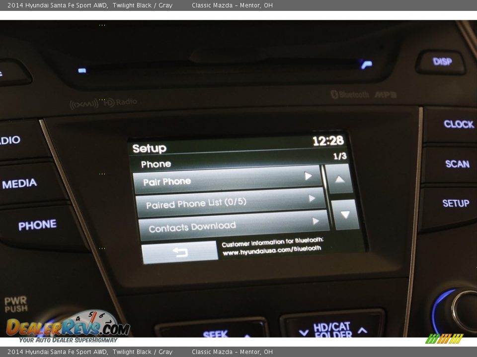 2014 Hyundai Santa Fe Sport AWD Twilight Black / Gray Photo #11