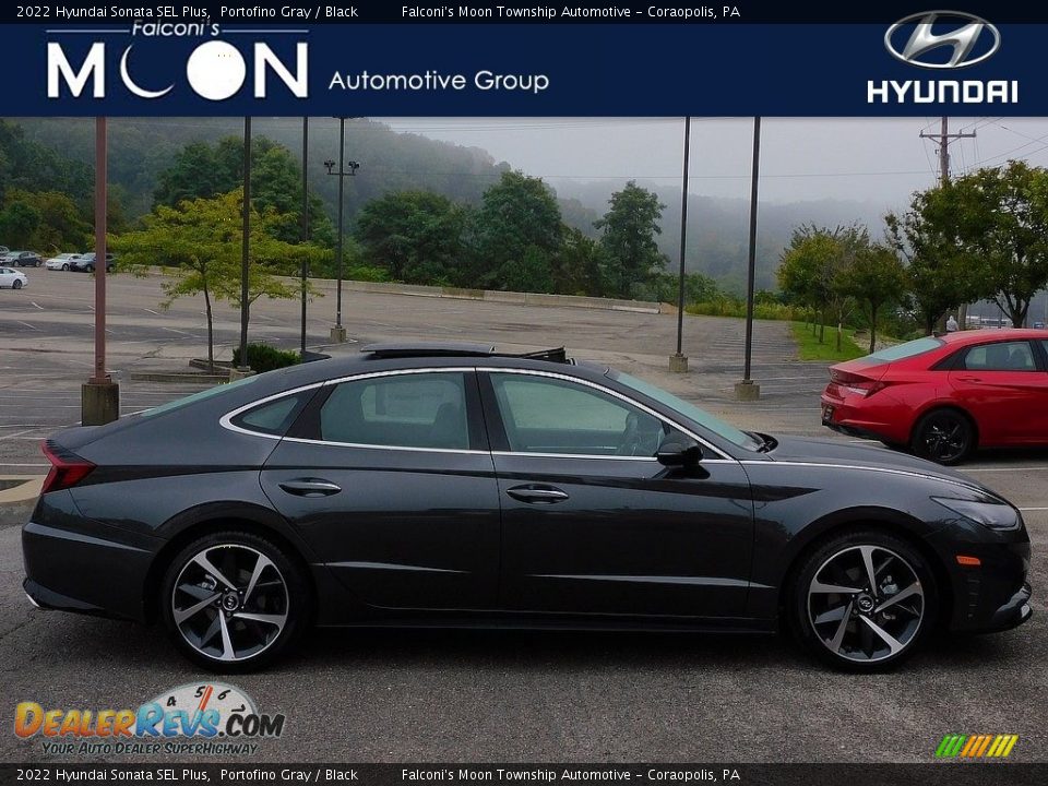 2022 Hyundai Sonata SEL Plus Portofino Gray / Black Photo #1