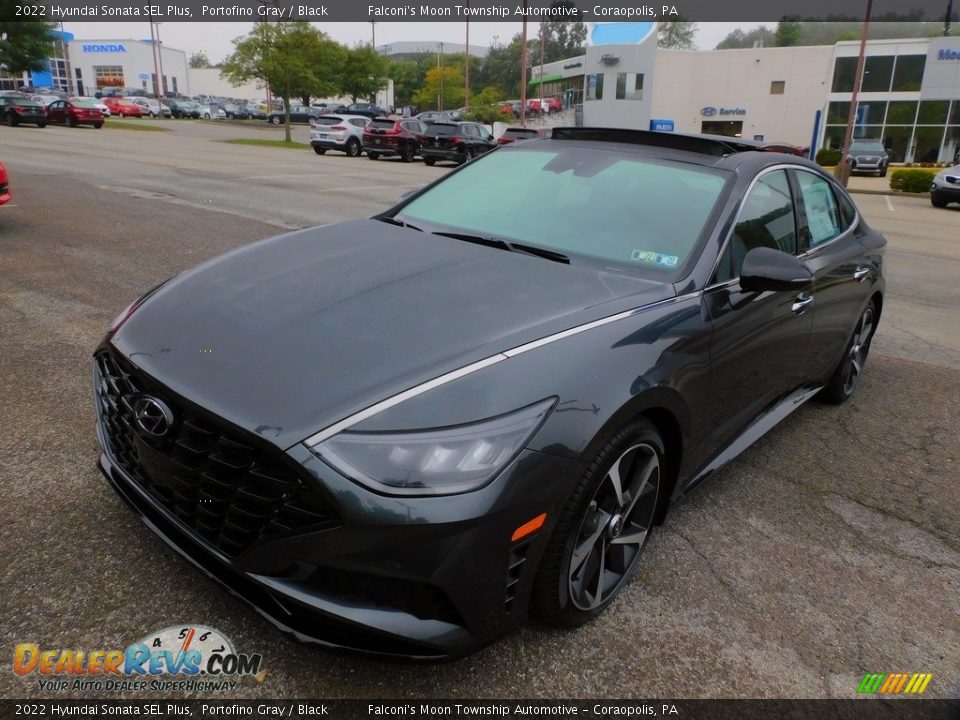 2022 Hyundai Sonata SEL Plus Portofino Gray / Black Photo #7