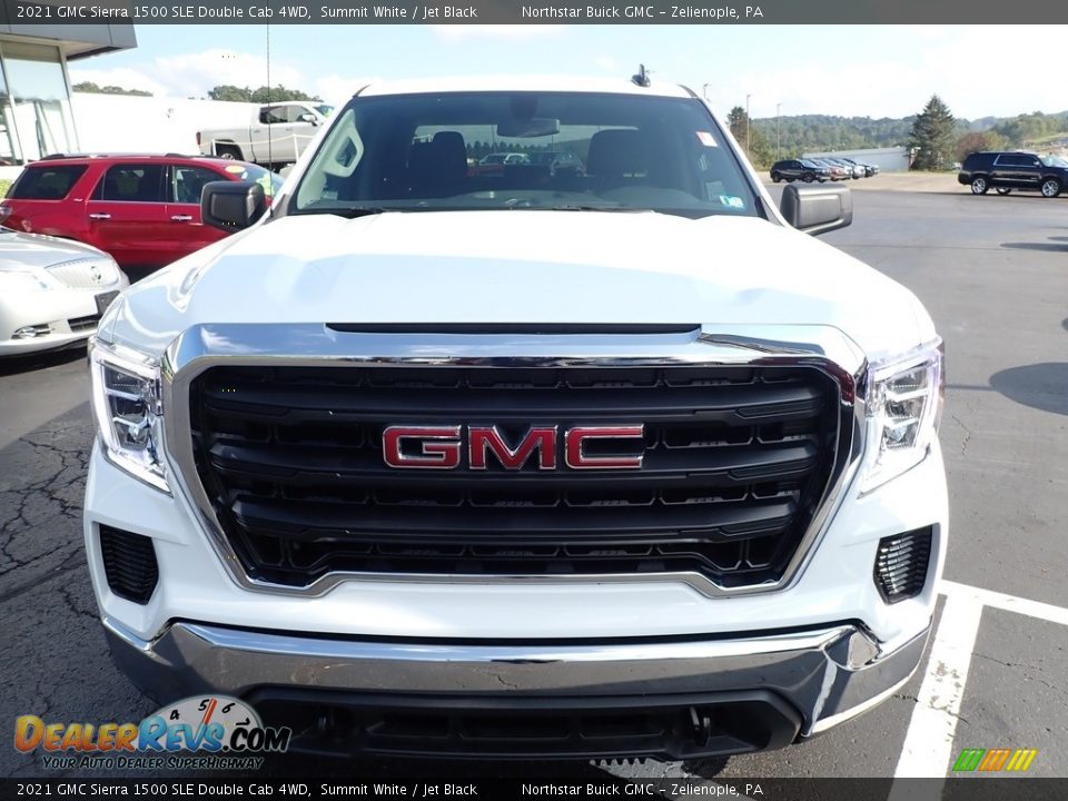 2021 GMC Sierra 1500 SLE Double Cab 4WD Summit White / Jet Black Photo #3