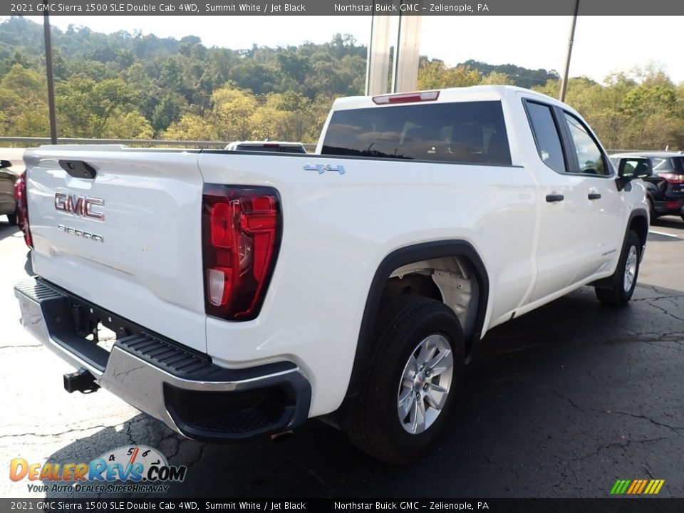 2021 GMC Sierra 1500 SLE Double Cab 4WD Summit White / Jet Black Photo #9